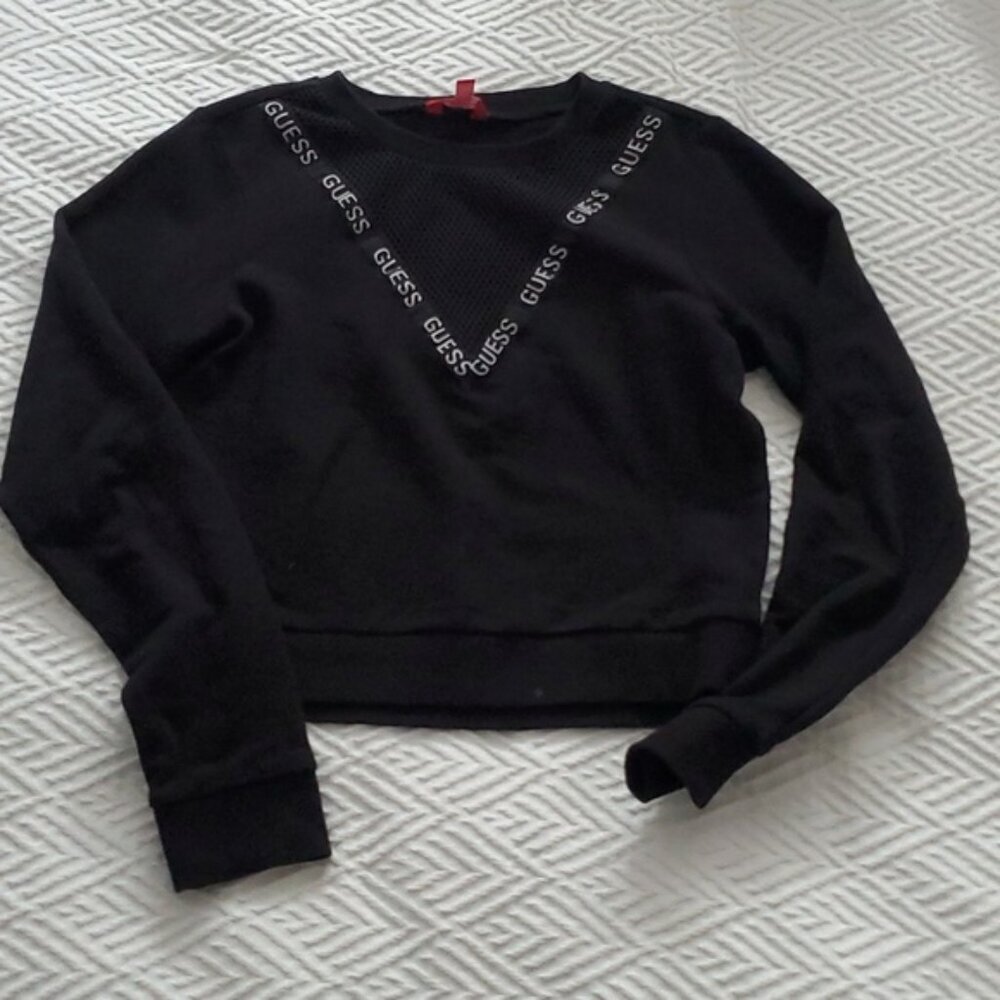 Vintage Late 90s Guess Black Sheer Pullover Jumper- NWOT- Small​ - Picture 6 of 7